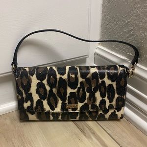 Kate Spade clutch/wristlet- leopard print